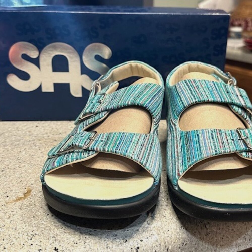 SAS Relaxed Sandal in Teal and other colors